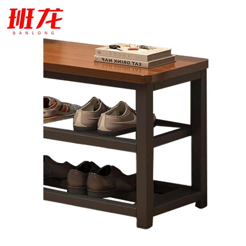 班龙鞋架换鞋凳60*30*45cm张高清大图
