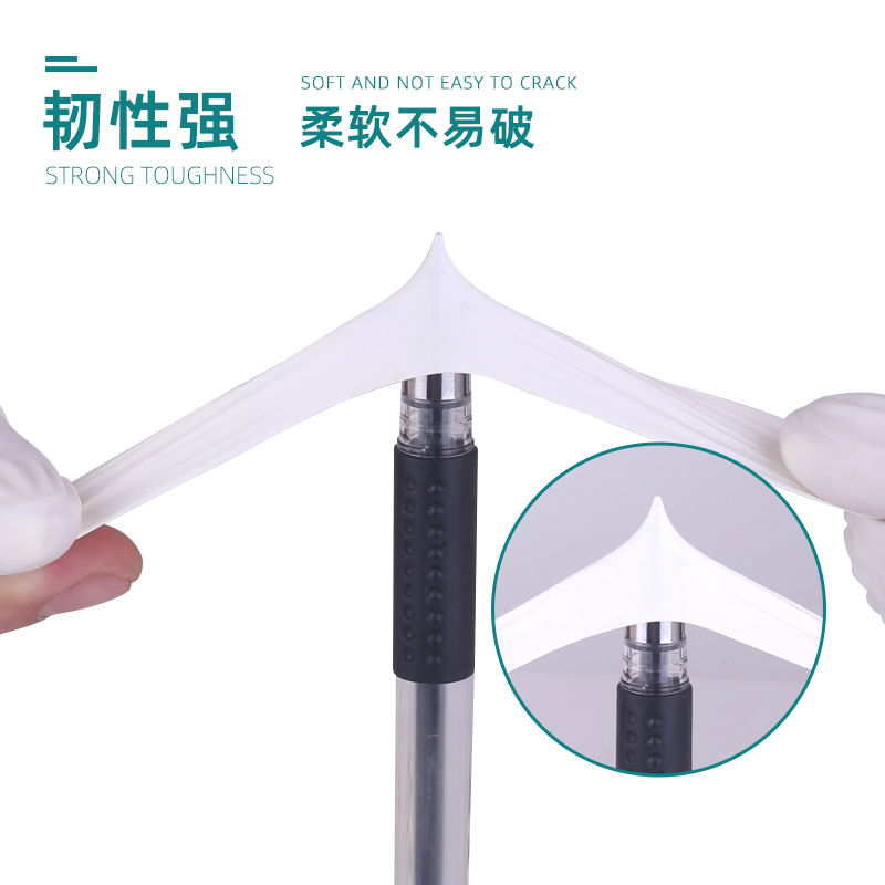 迅众 一次性手指套乳胶美容祛痘耐磨电子工业劳保防滑防护耐磨加厚一次性橡胶手指套高清大图