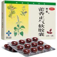 神威 藿香正气软胶囊 0.45g*12粒*2板解表化湿理气和中