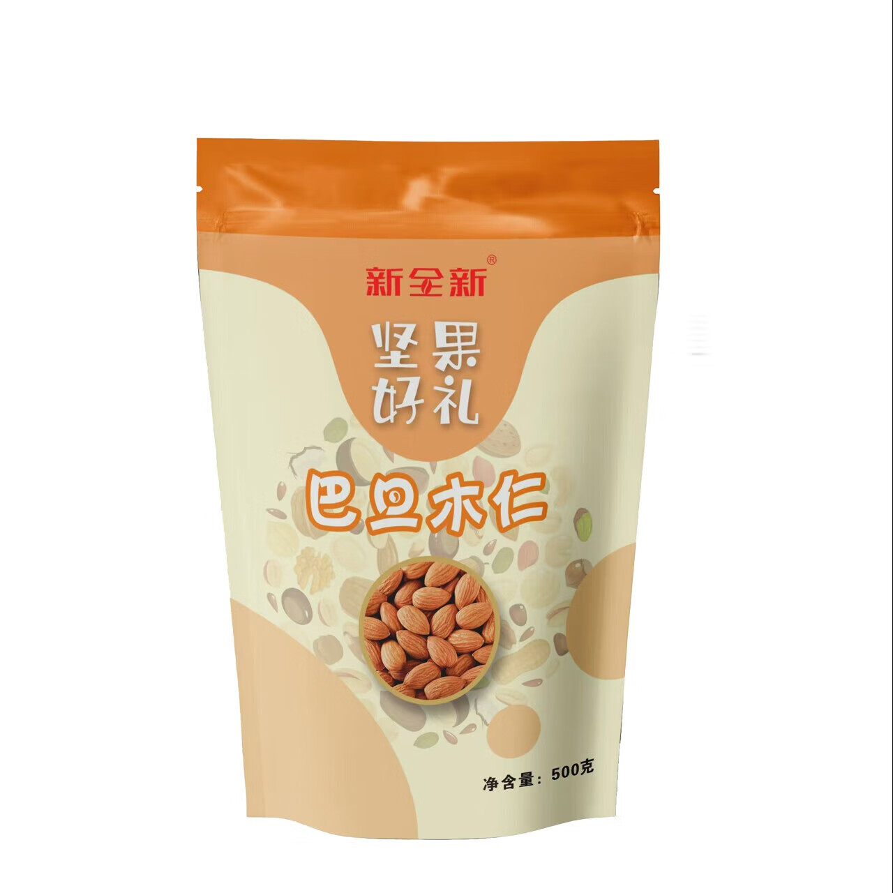 新全新巴旦木仁500g/袋 均色 均码