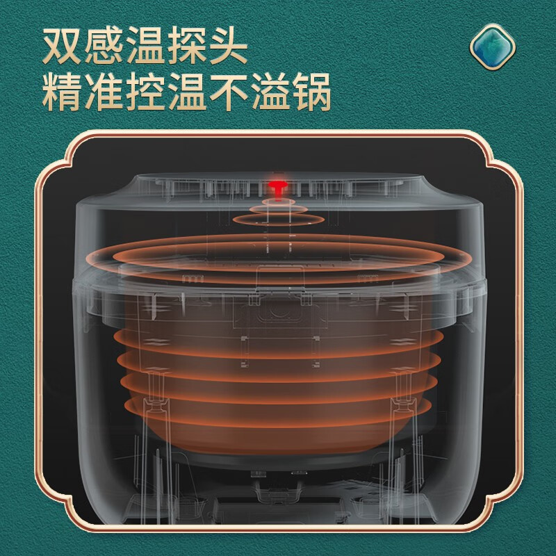 九阳(Joyoung)电饭煲迷你电饭锅小容量2L复古多功能预约定时不粘内胆F20FZ-F131(B)复古绿