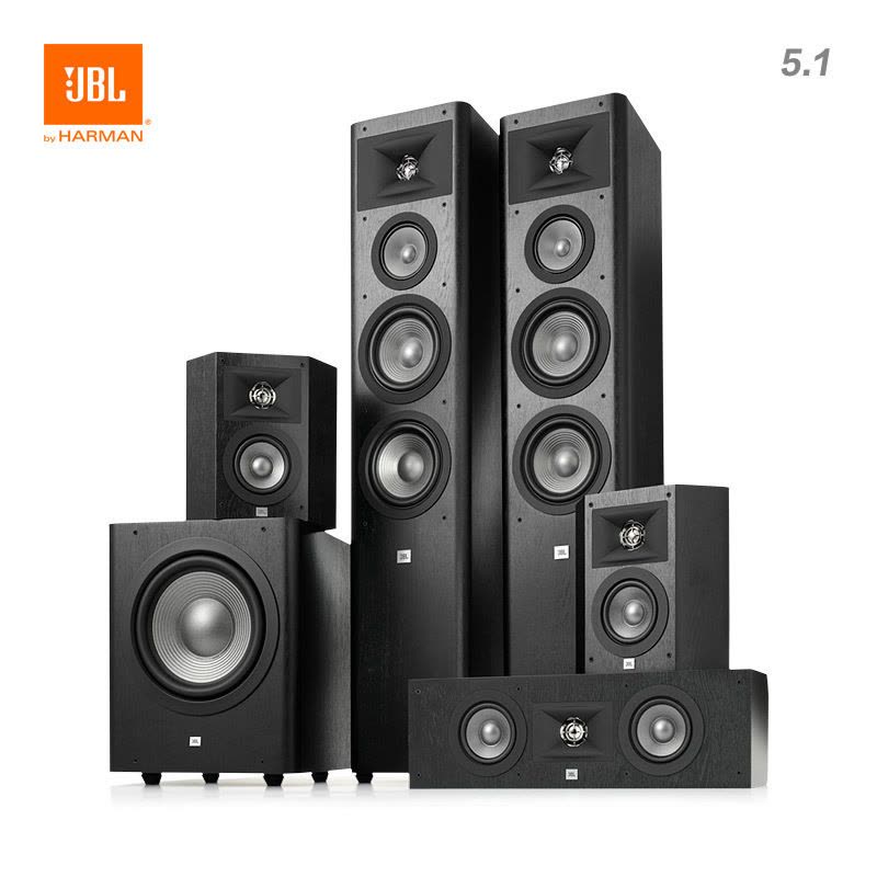 JBL STUDIO 290套装5.1家庭影院音响家用客厅环绕组合落地式音箱 黑色图片