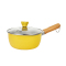 神田KANDA幻彩系列金芒黄20cm雪平锅套装(锅锅盖) -