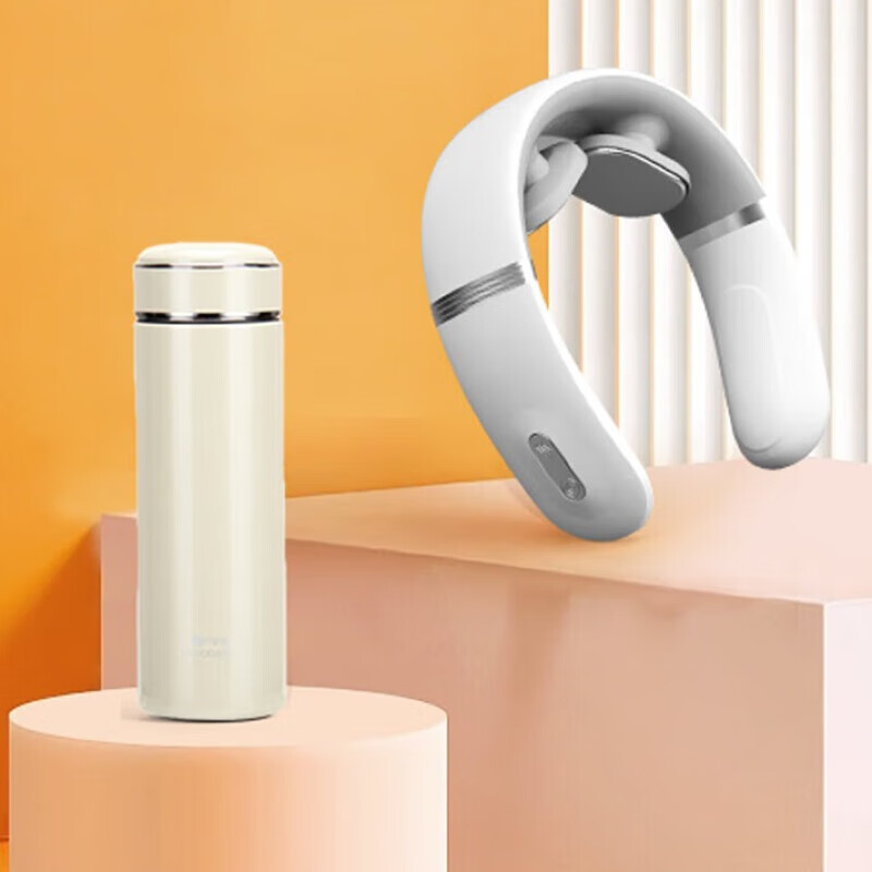 美仕达颈部按摩仪 + 保温杯 MS-J8019+保温杯高清大图