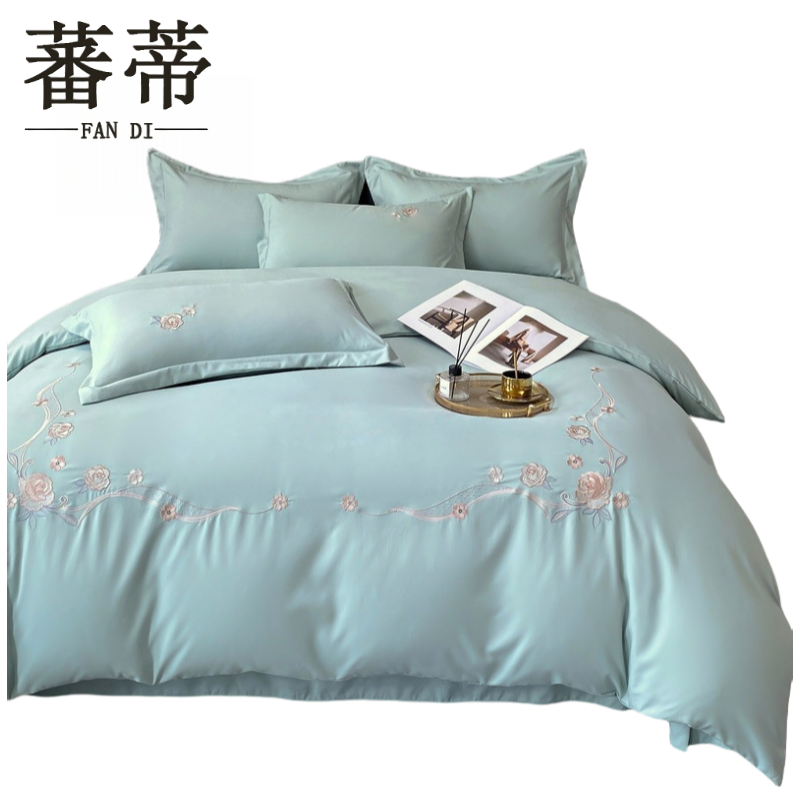 蕃蒂长绒棉四件套2.2*2.4m套高清大图