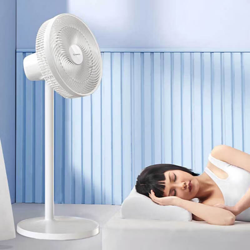 艾美特落地扇节能大风力空气循环摇头立式风扇轻音定时省电大风量 FS30-R57-1[七叶遥控款]高清大图