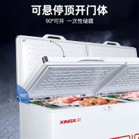 星星(XINGX)BD/BC-618GD冰柜618升商用卧式大冷柜 冷藏冷冻转换商用保鲜设备 雪糕冰冻柜急冻速冻大冰柜