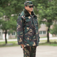 兵行者正品军迷用大衣荒漠大衣棉大衣军大衣男冬季加厚迷彩防寒棉服棉袄军迷服饰 X防迷彩