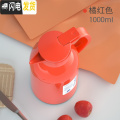 三维工匠保温壶家用保温水壶大容量热水瓶不锈钢学生用宿舍开水暖壶暖水瓶 活力橙1000ML【暖心壶】（不保温换新）