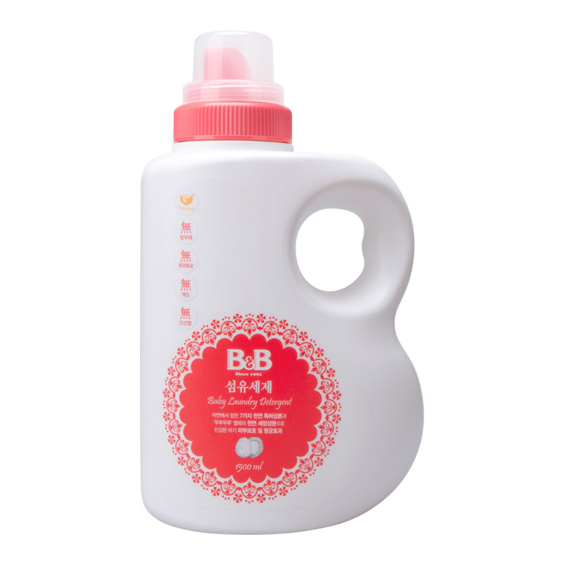 保宁(B&B)洗衣液 婴儿衣物纤维洗涤剂1500ml 瓶装自然清香高清大图