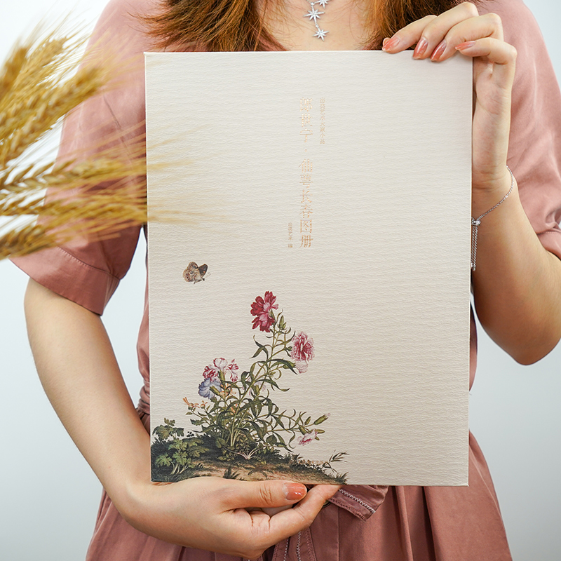 郎世宁仙萼长春图册 [正版]郎世宁仙萼长春图册 甄选16帧近代绘画大师经典花鸟画作品集 单片装帧高清还原可临摹鉴赏可装饰高清大图