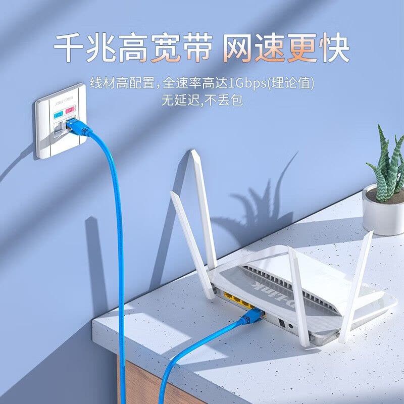 胜为(shengwei)LC-6250C六类非屏蔽网络跳线无氧铜蓝色25m起订2根图片