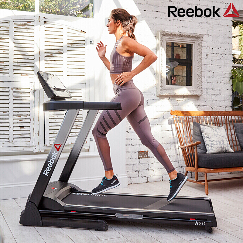 [锐步年度新款]锐步(REEBOK)跑步机家用 减震折叠家庭健身房健身器材走步机A2.0