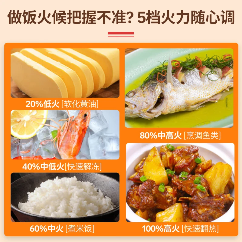 格兰仕(Galanz) G90F25CSPV-BM1(G0) 变频微波炉 25L不锈钢内胆微烤一体机光波炉900W一级能高清大图