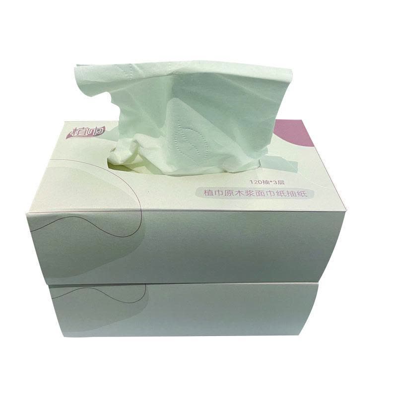 植巾(PLANTJIN)Y130 3层120抽/盒 面巾纸抽纸 8盒/箱(计价单位:箱)图片