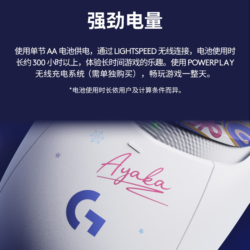 罗技(Logitech)G309无线蓝牙鼠标 原神联名定制版 联动神里绫华电竞小gpw轻量化宏编程笔记本电脑鼠标