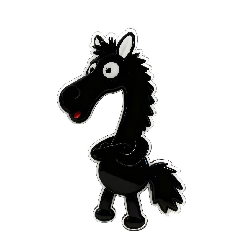 2026年天选黑马冰箱贴创意黑马磁吸贴小马公仔个性装饰冰箱贴高清大图