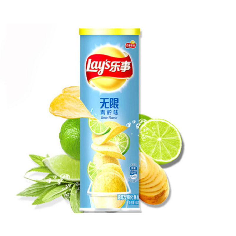 乐事无限青柠味薯片90g视频
