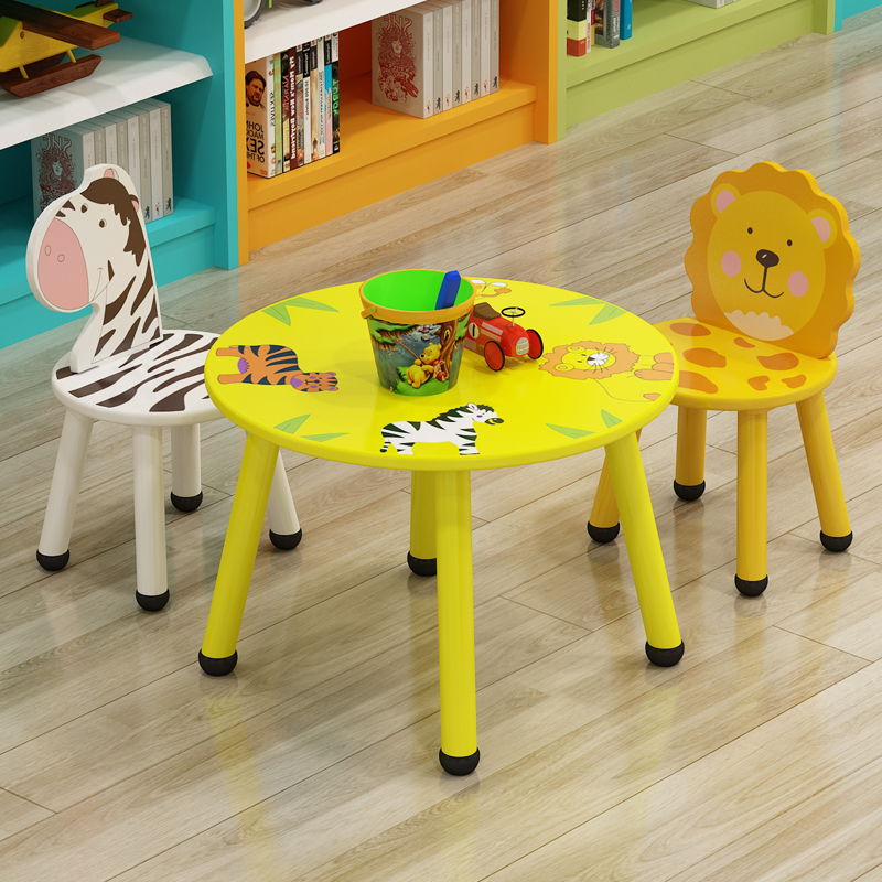 符象儿童桌椅套装幼儿园桌椅实木儿童桌子椅子宝宝学习桌儿童游戏桌椅