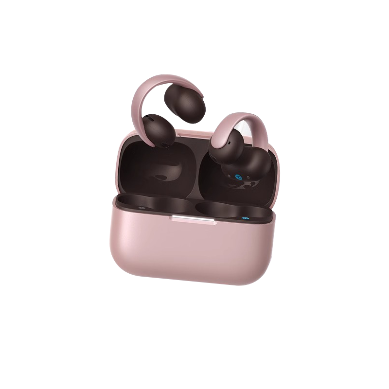 声阔(SoundCore)[旗舰新品]AeroClip耳夹式蓝牙耳机开放式耳挂跑步运动通话降噪适用粉色高清大图