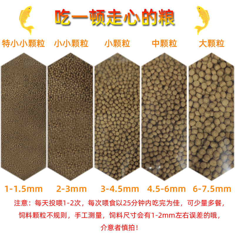 观赏鱼食小金鱼饲料鱼通用鱼粮小颗粒上浮鱼料锦鲤饲料中型鱼高清大图