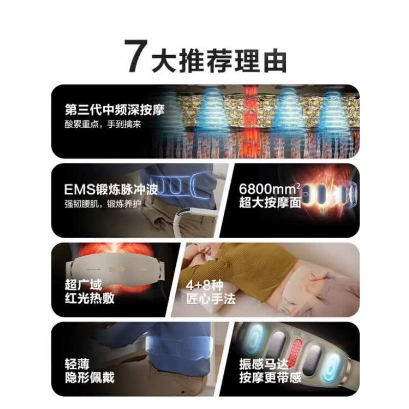 SKG 腰部按摩仪 G5系列1代礼盒款(单位:台)高清大图