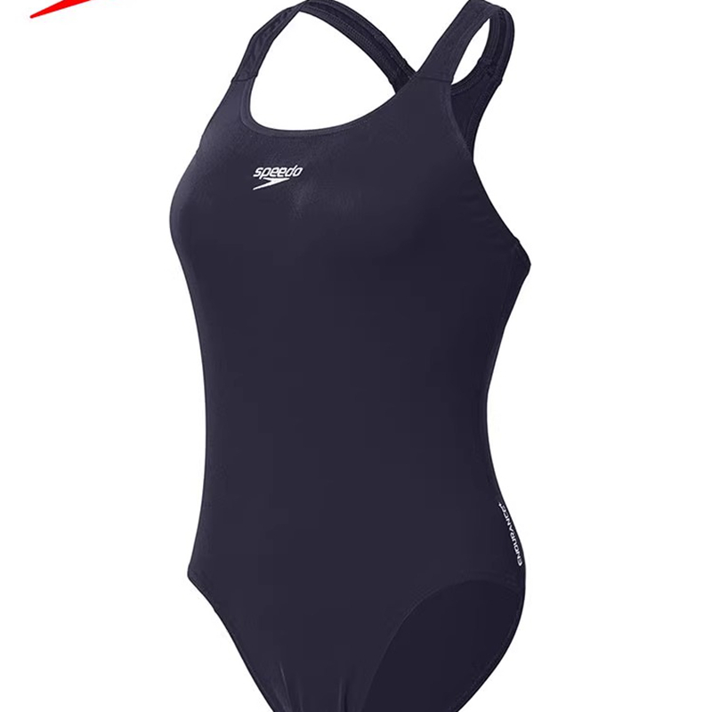 Speedo速比涛泳衣女三角连体修身显瘦遮肚专业训练运动游泳衣