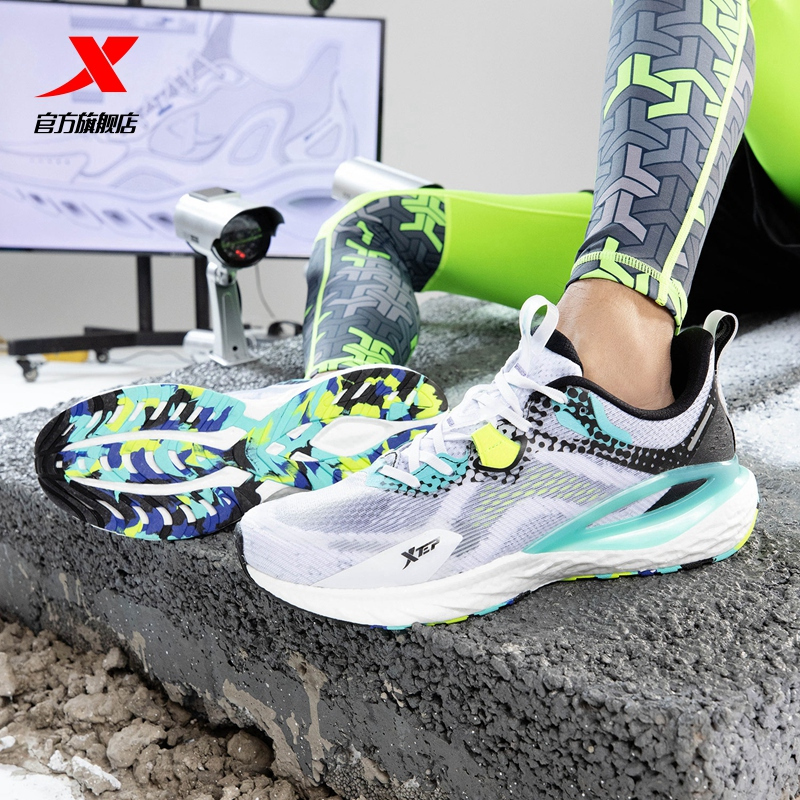 动力巢特步男鞋新款跑步鞋减震轻便跑鞋休闲运动鞋男