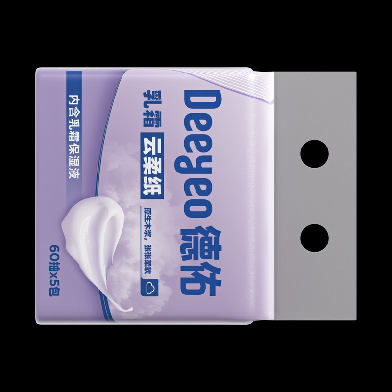 德佑 乳霜纸面巾纸60抽*5包/提高清大图