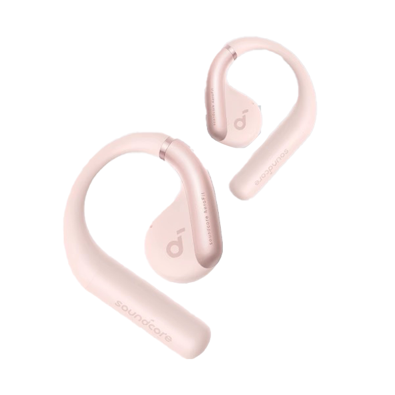soundcore声阔轻跃线云感不入耳蓝牙耳机AeroFit开放舒适佩戴42H续航无线办公运动跑步骑行适用苹果华为粉色