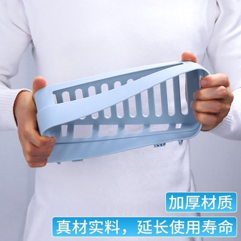 卫生间置物架壁挂浴室置物架免打孔厕所吸壁式吸盘卫浴收纳三角架