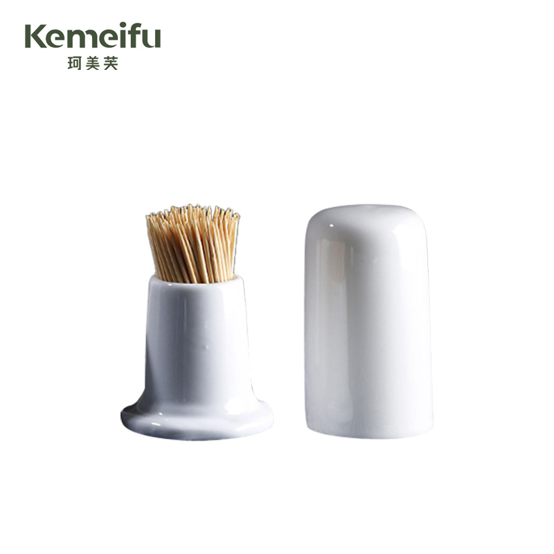 珂美芙 圆形牙签盅 圆形带盖 个高清大图