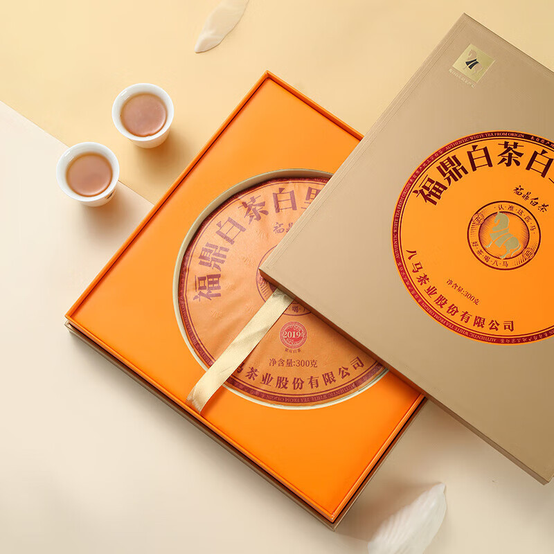 八马茶业(BAMA TEA) 福鼎白茶 2019年白牡丹礼盒装 300克 Z0137高清大图