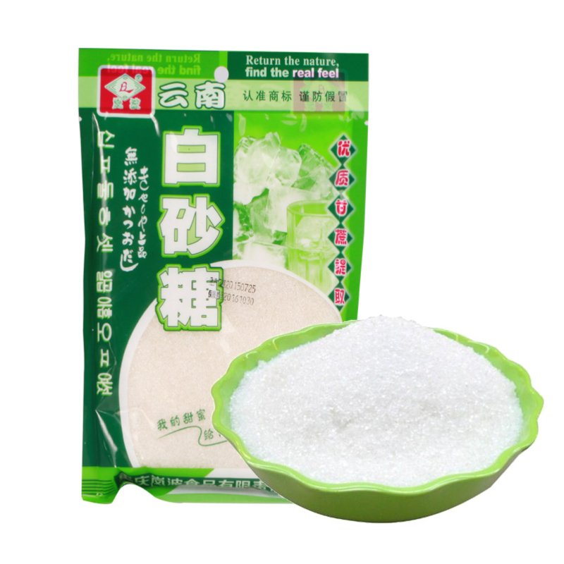 岚波 云南白砂糖食糖碳法糖蔗糖粗砂糖 400g/袋