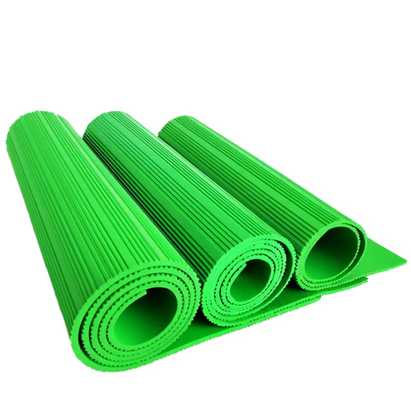 天空桥 高压绝缘垫 绿色条纹8mm*1m*5m 卷高清大图