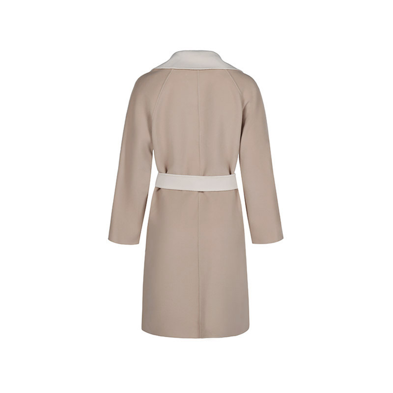 麦丝玛拉maxmaraweekend女士绵羊毛双面中长款浴袍式大衣外套rail