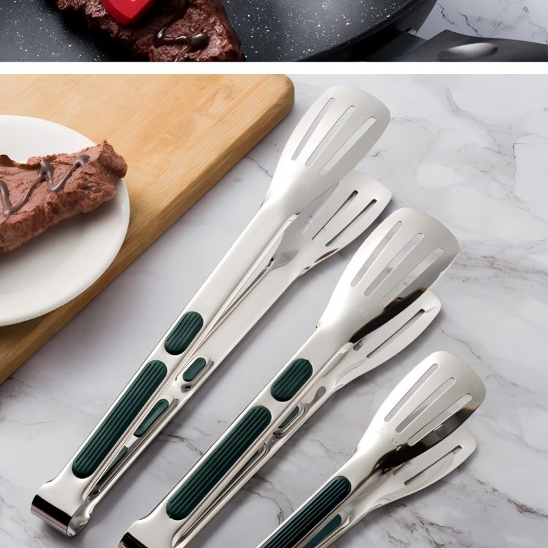 秀士 304不锈钢面包夹烤肉夹自助餐菜夹加厚分餐夹 [201]7寸06厚高清大图