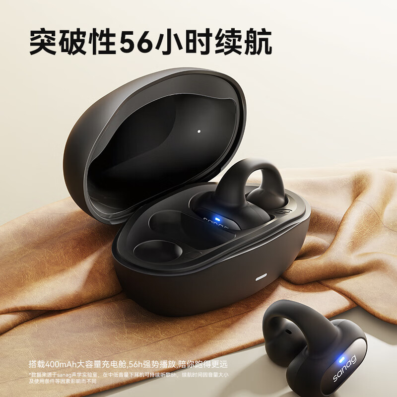 sanag塞那夹耳式蓝牙耳机不入耳无线挂耳传感耳夹式运动新款Z51SPro 颜色随机(NM)高清大图
