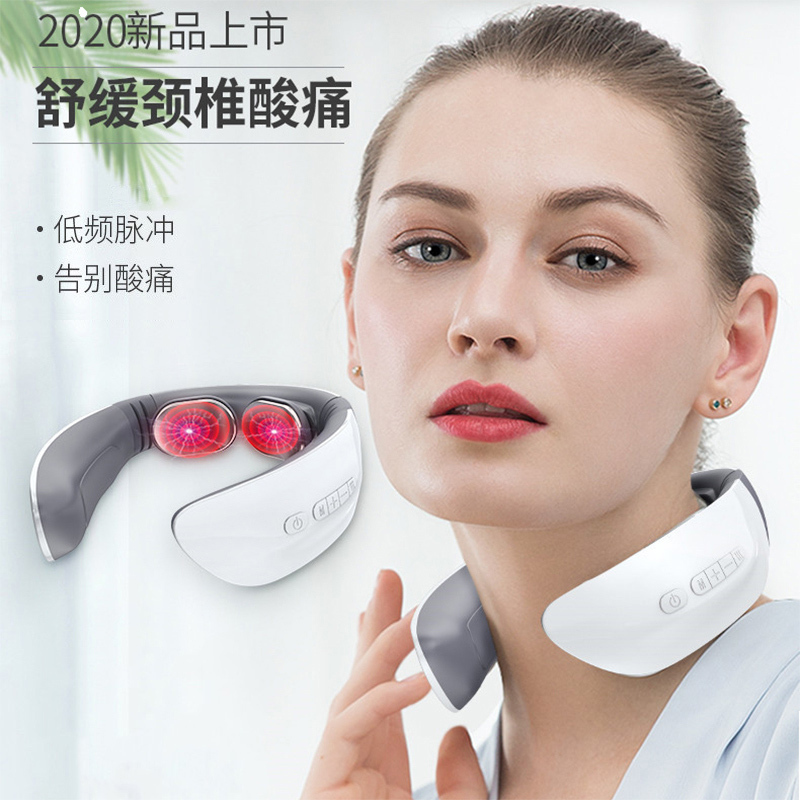 康仕坦(kangshitan)颈椎按摩枕颈椎按摩器家用电动智能护颈仪脖子按摩神器脊椎脉冲肩颈部按摩仪