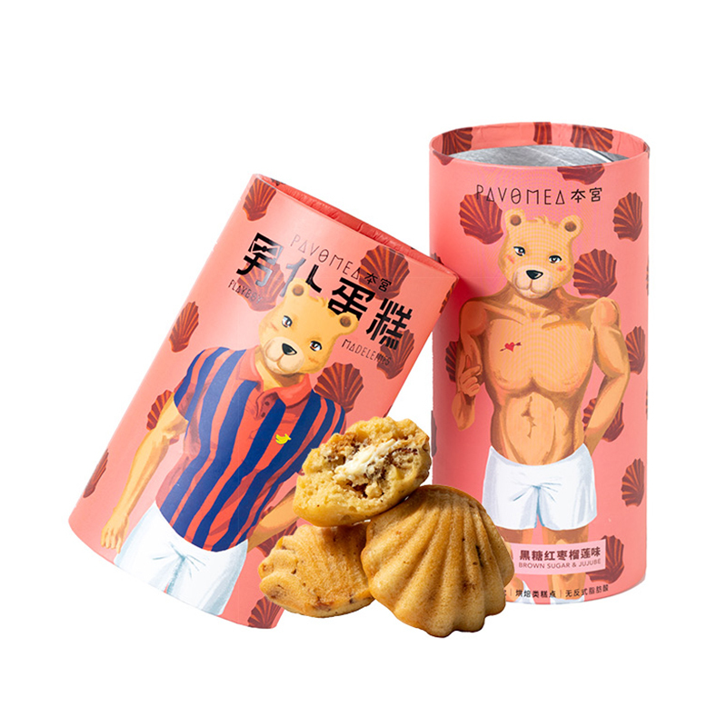 本宫(PavoMea)男仆蛋糕黑糖红枣榴莲味125g