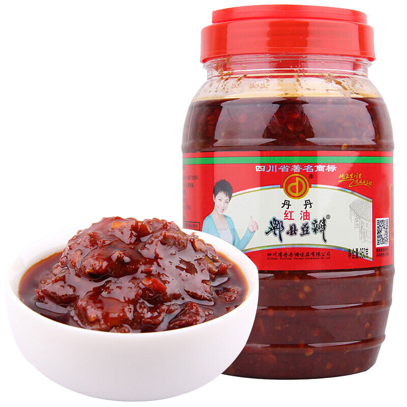 丹丹 酱料 红油郫县豆瓣酱950g*2 辣椒酱炒菜 川菜调料调味品 四川特产