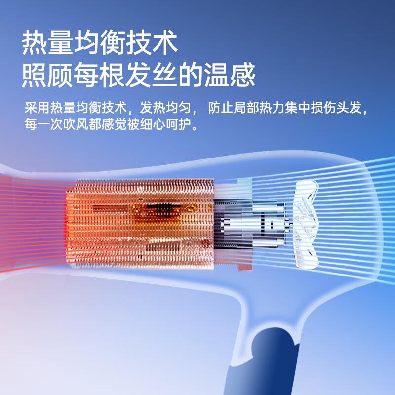 飞科FLYCO个性旋风干发器FH6231 负离子静音双速设计时尚便携电吹风高清大图