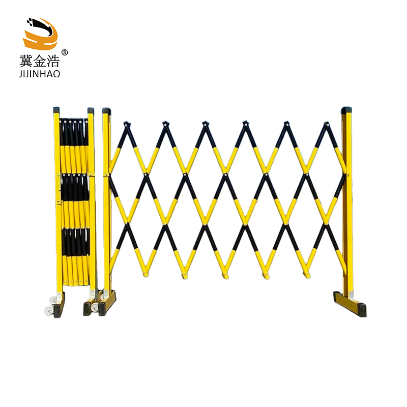 冀金浩玻璃钢伸缩围栏1.2*2.5米 黄黑个高清大图