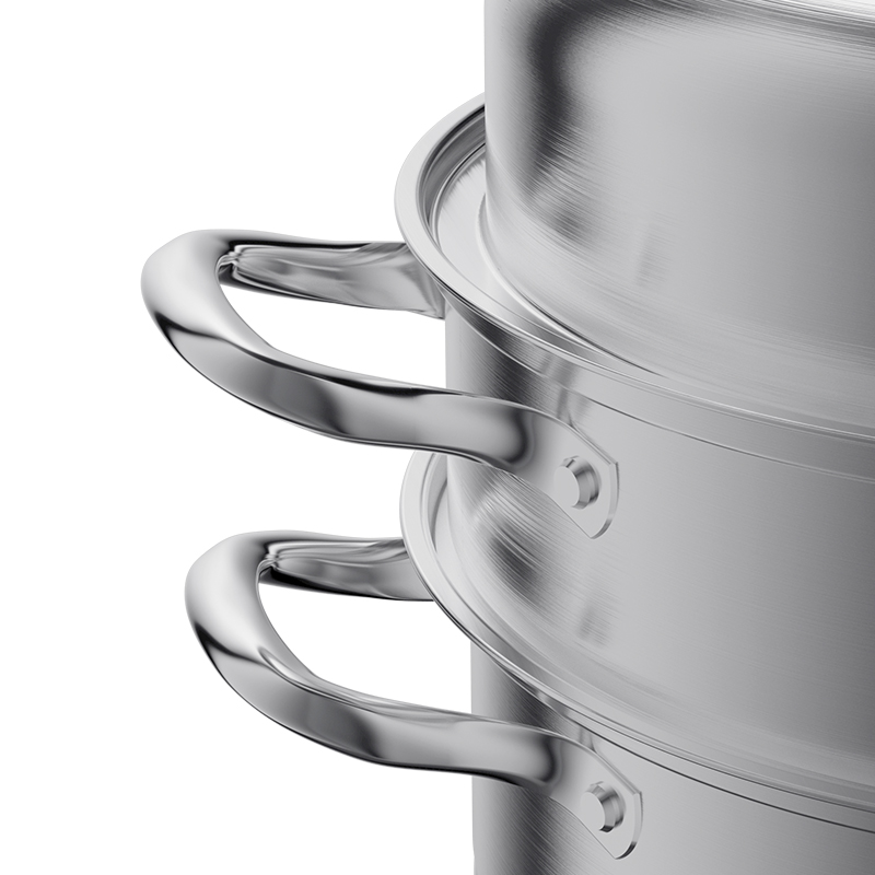 康巴赫蒸味鲜系列不锈钢蒸锅高清大图