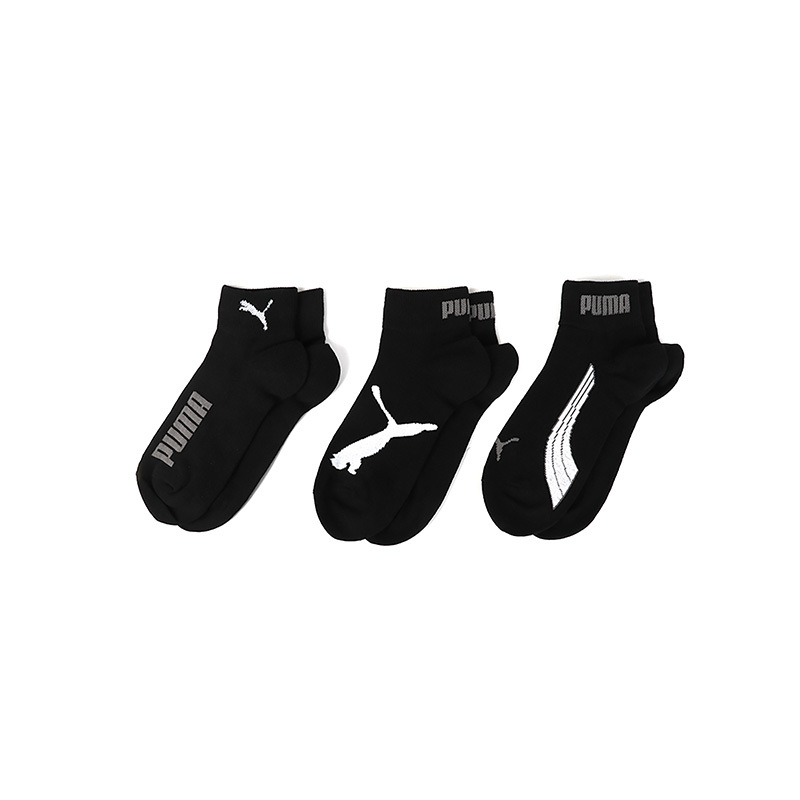 PUMA彪马 男女运动袜休闲袜短袜(三对装) 907881-02
