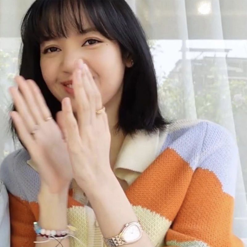 黄色笑脸lisa同款手链lisa同款串珠爱心笑脸彩色手链ins小众设计手饰