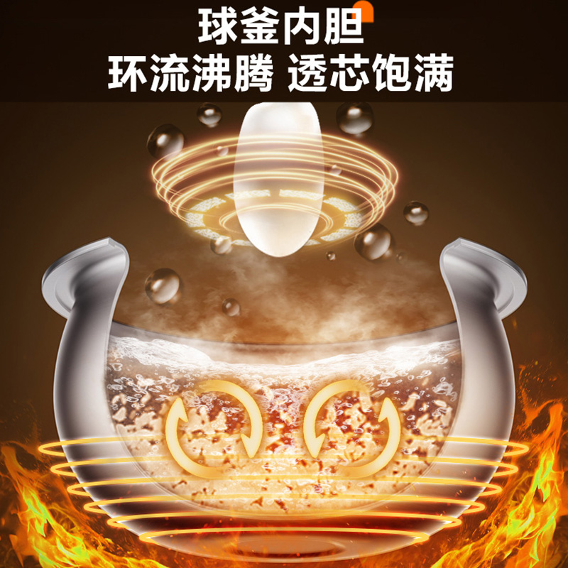 苏泊尔0涂层电饭煲2L小升数不锈钢球釜内胆电饭锅 大火力家用智能多功能无涂层电饭煲 新品SF20FC615A高清大图