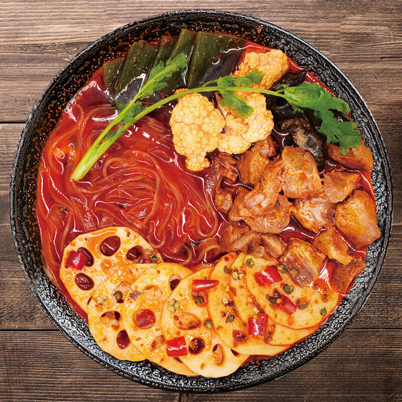 今麦郎 清油麻辣嫩牛自热火锅套餐 350g