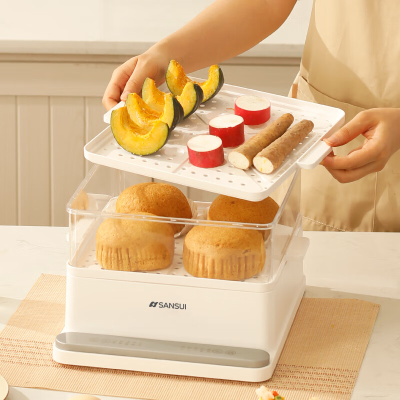 山水 多功能3层24L大容量电蒸锅 SZG60K Z高清大图