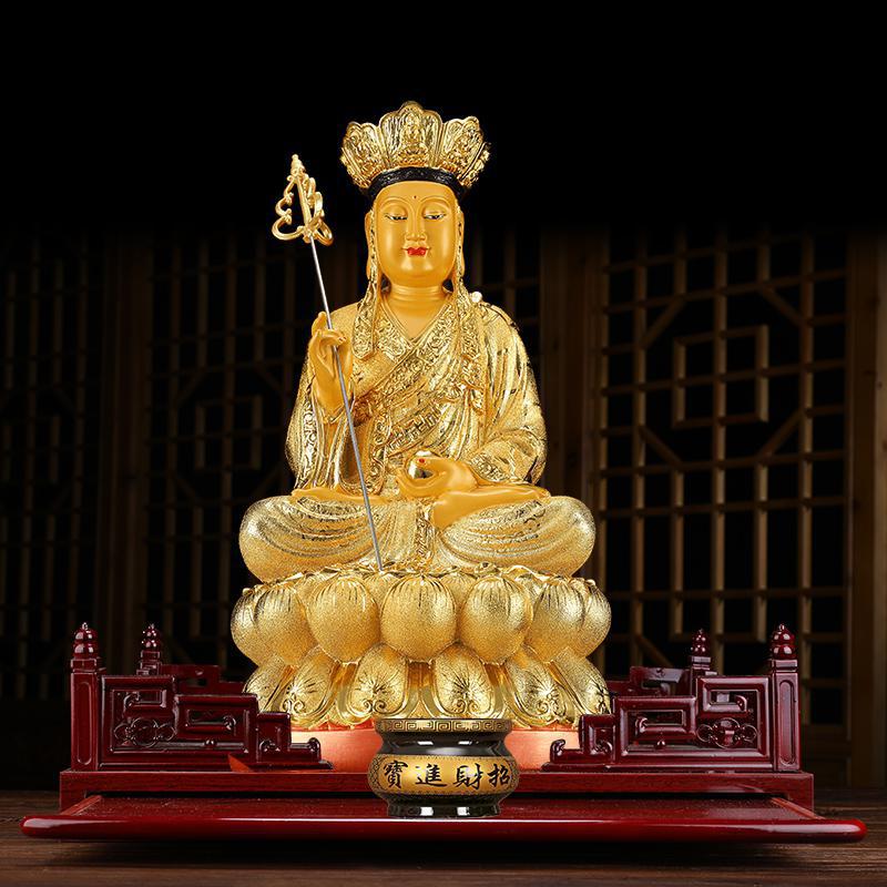 美帮汇地藏菩佛像摆件九华山地藏菩萨禅意客厅家用居家佛堂供奉高清大图